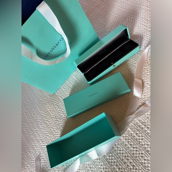 Tiffany & Co. Jewelry - Tiffany & Co. Blue Gift Set Bag, Box and hinged bracelet box